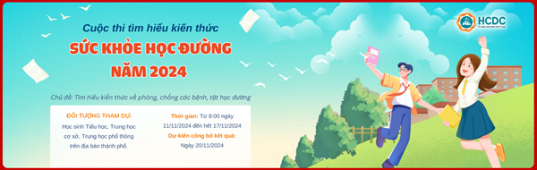 Hội thi tìm hiểu kiến thức  sức khỏe học đường 2024 