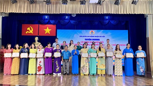 Tuyên dương công đoàn viên tiêu biểu năm 2024