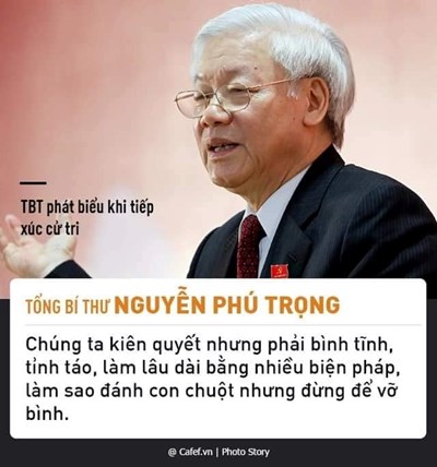 Tổng Bí thư Nguyễn Phú Trọng và những câu nói nổi tiếng về chống tham nhũng