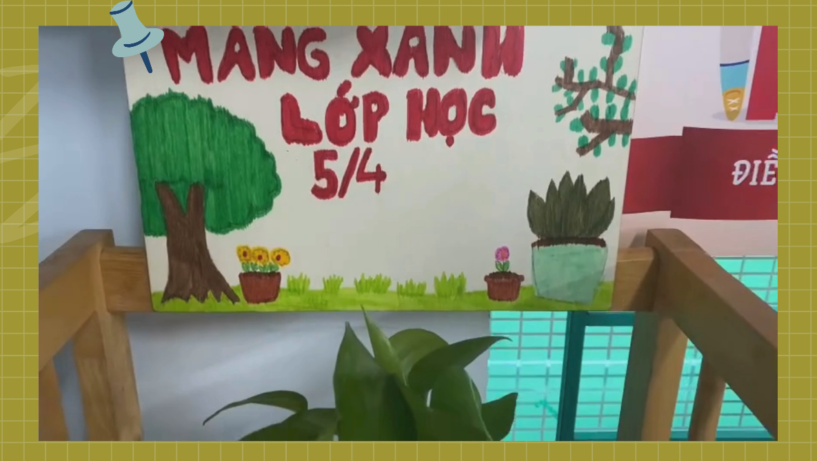 Bài dự thi của với chủ đề  Hành động xanh - Trường học xanh  năm 2024 của các bạn học sinh lớp 5/4.