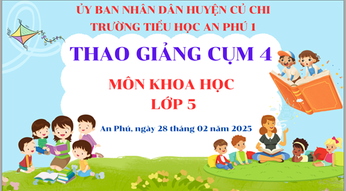 Sinh hoạt chuyên môn các trường Tiểu học cụm 4 môn Khoa học lớp 5