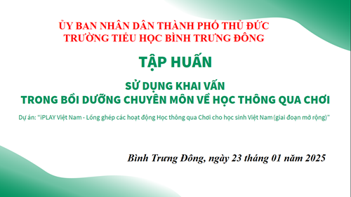 Kế hoạch tổ chức sử dụng khai vấn, làm thẻ Plicker trong bồi dưỡng chuyên môn về Học thông qua Chơi cho cán bộ quản lí và giáo viên trong năm học 2024 – 2025