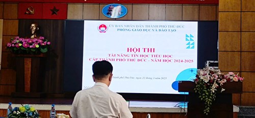 Tham gia hội thi   Tài năng tin học  cấp TP Thủ Đức năm học 2024-2025