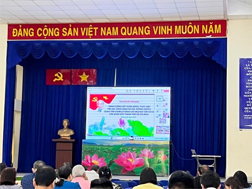 Học tập chuyên đề năm 2025: Tăng cường xây dựng Đảng, thực hiện tiến bộ, công bằng xã hội, không ngừng quan tâm chăm lo nâng cao mọi mặt đời sống của nhân dân thành phố Hồ Chí Minh