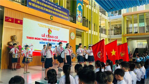 Chào cờ đầu tuần 36 - Kỉ niệm 135 năm ngày sinh của Chủ tịch Hồ Chí Minh (19/05/1890-19/05/2025).