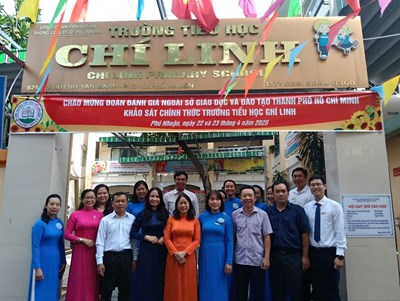 Khảo sát chính thức - kiểm định chất lượng giáo dục trường tiểu học chí linh