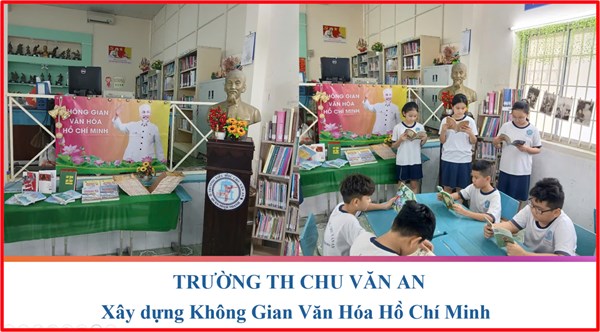 Không gian văn hoá Hồ Chí Minh tại Thư viện trường TH Chu Văn An