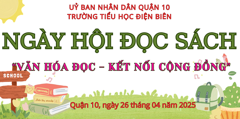 📚✨ NGÀY HỘI ĐỌC SÁCH – GIEO MẦM TRI THỨC ✨📚
Một ngày thật ý nghĩa tại Trường Tiểu học Điện Biên khi các em học sinh được hòa mình vào thế giới sách.
💡 Mỗi trang sách là một cánh cửa mở ra tri thức, nuôi dưỡng tâm hồn và ước mơ.
🌱 Cùng nhau lan tỏa tình yêu đọc sách – bắt đầu từ những điều nhỏ nhất!