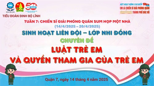 Tuyên truyền luật trẻ em, quyền tham gia của trẻ em năm học 2024-2025