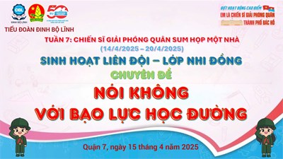 Sinh hoạt chuyên đề  NÓI KHÔNG VỚI BẠO LỰC HỌC ĐƯỜNG  💐