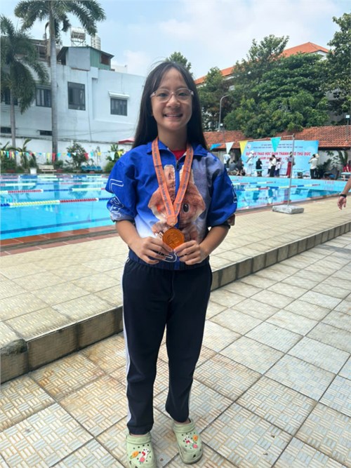 Giải Thể thao học sinh thành phố Thủ Đức năm học 2024-2025 (môn Bơi lội - nội dung 50m tự do nữ)