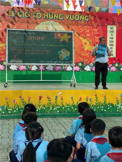 Sinh hoạt dưới cờ tuần 31 - Học kỳ II (sáng ngày 14/4/2025)