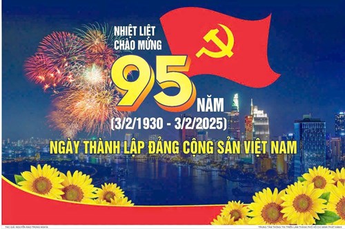 Chào Mừng Kỷ Niệm 95 Năm Ngày Thành Lập Đảng Cộng Sản Việt Nam (03/02/1930- 03/02/2025)