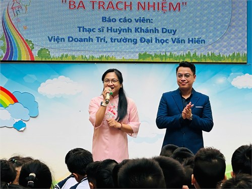 Sinh hoạt dưới cờ ngày 10/3/2025: Chuyên đề Giáo dục Kĩ năng sống  Ba Trách Nhiệm 