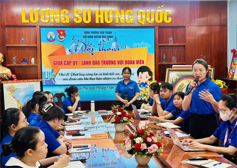 🍀 Ngày 19/3/2025, Chi đoàn Huỳnh Văn Chính đã tổ chức buổi đối thoại giữa Đoàn viên và Cấp uỷ Chi bộ với chủ đề: Phát huy năng lực và tính tích cực chủ động của đoàn viên khi thực hiện nhiệm vụ được giao.