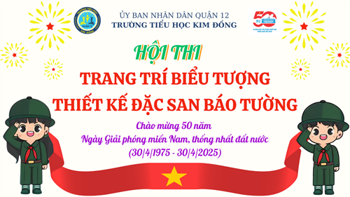 Trường Tiểu học Kim Đồng rạng rỡ sắc màu trong hoạt động chào mừng 50 năm ngày Giải phóng miền Nam, thống nhất đất nước (30/4/1975 – 30/4/2025)