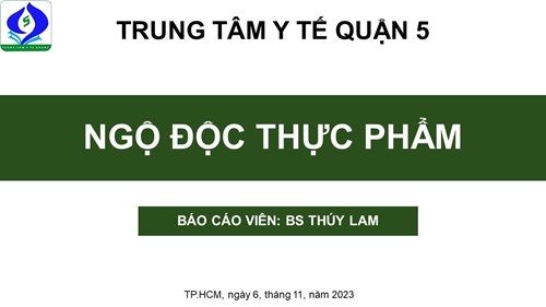 Ttyt q5: ngộ độc thực phẩm