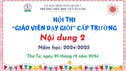 Hội thi giáo viên dạy giỏi cấp trường năm học 2024-2025