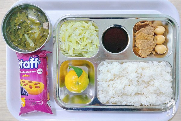 Thực đơn bán trú ngày 19/5/2025