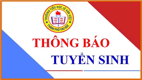 Thông báo tuyển sinh vào lớp Một năm học 2025-2026