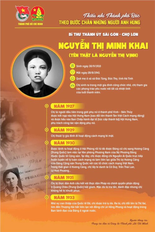 Theo bước chân những người anh hùng tháng 2 - nguyễn thị minh khai