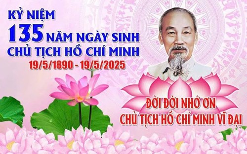 Chủ tịch hồ chí minh vĩ đại sống mãi trong sự nghiệp của chúng ta!