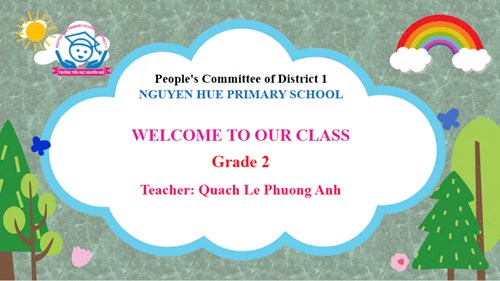 Tiếng Anh: GRADE 2 - UNIT 6 LESSON 4