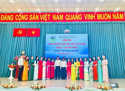 Chúc mừng thầy cô
trường tiểu học nguyễn thị nuôi đạt thành tích 
xuất sắc trong hội thi:  giáo viên dạy giỏi tiểu học 
cấp huyện  - năm học 2024 – 2025