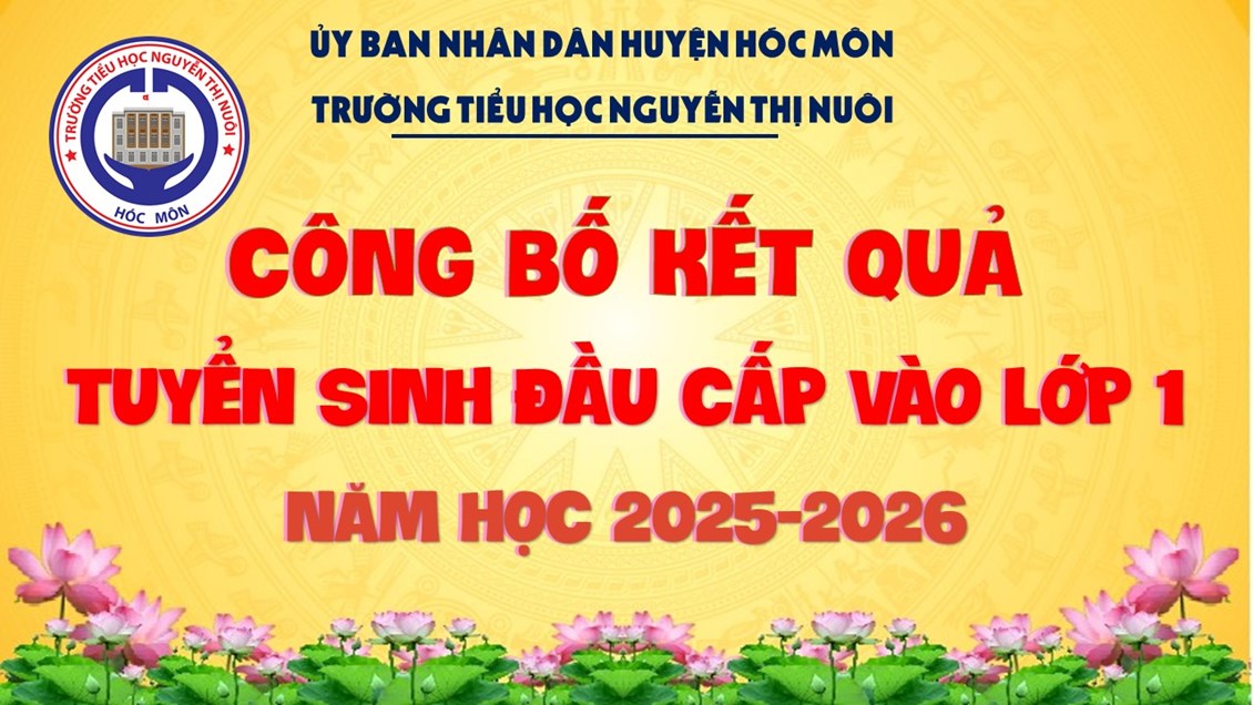 Công bố kết quả tuyển sinh lớp 1 năm học 2025-2026