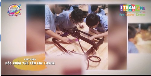 Nguyễn Thi - Tiết Học Stem - Móc Khoá Thẻ Tên CNC Laser