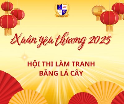 Xuân yêu thương 2025 - Hội thi làm tranh bằng lá cây