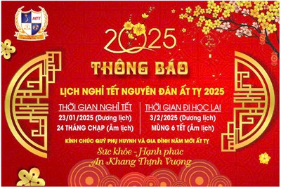 Thông báo Lịch nghỉ Tết Nguyên đán Ất Tỵ 2025