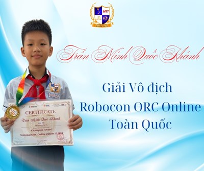 Học sinh Trần Minh Quốc Khánh - Lớp 4/2 - Giải Vô địch - Cuộc thi Robocon ORC Online Toàn Quốc năm 2024