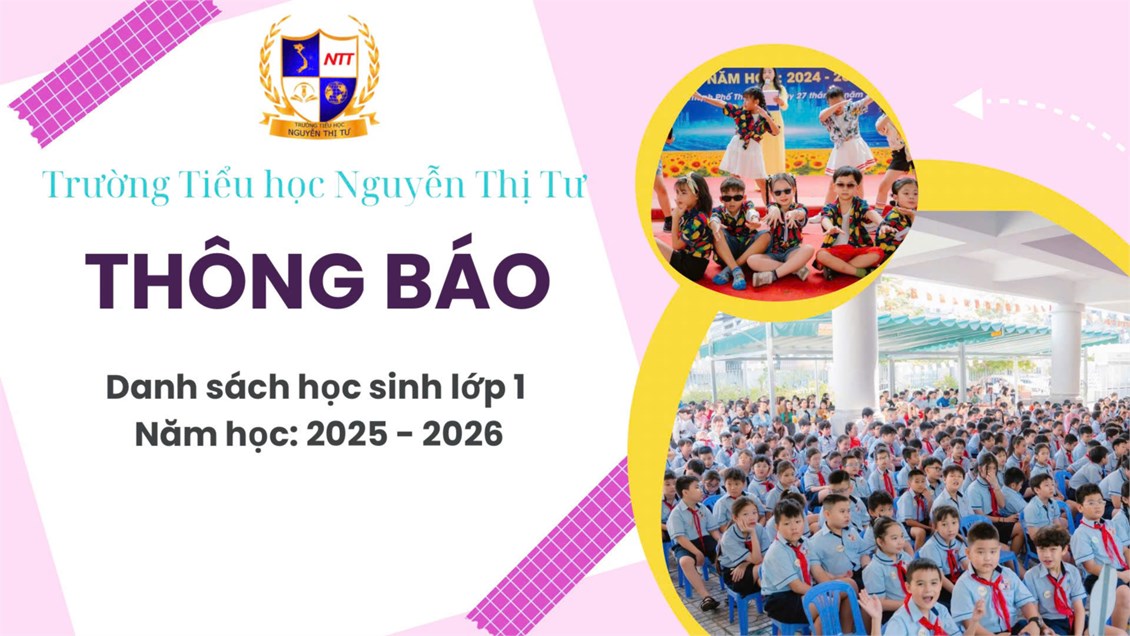 Danh sách học sinh Lớp 1 năm học 2025-2026