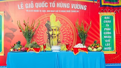 Tổ chức lễ Giỗ tổ Hùng Vương năm học 2024 - 2025