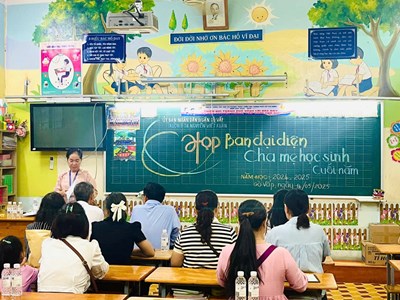 Họp Ban đại diện CMHS tổng kết năm học 2024-2025