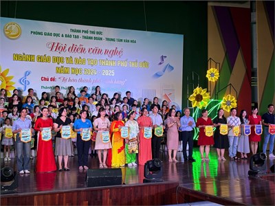 Hội diễn văn nghệ ngành giáo dục và đào tạo TP Thủ Đức, năm học 2024-2025.