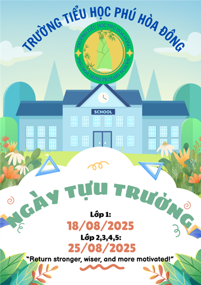 Thông báo ngày tựu trường