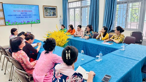 Trường Tân Hóa: Buổi Tư vấn,  hướng dẫn Hội thi Giáo viên chủ nhiệm giỏi cấp trường - Vòng 1 năm học 2024 - 2025