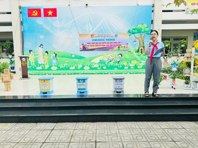 Tuyên truyền  Phân loại rác tại nguồn  năm học 2024 - 2025