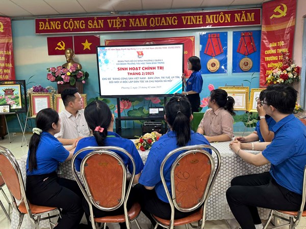 Sinh hoạt Chi đoàn chủ điểm Tháng 02/2025