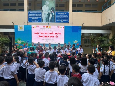 Nhằm thực hiện chăm lo Tết 2025 cho các em đội viên viên có hoàn cảnh khó khăn. Liên đội trường em thực hiện Hội thu heo đất.