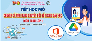 📚✍️Tiết Học Mở - Chuyên Đề: Ứng Dụng Chuyển Đổi Số Trong Dạy Học Môn Toán Lớp 1📚✍️