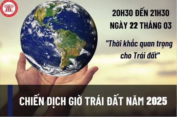 Hưởng ứng Chiến dịch Giờ trái đất năm 2025